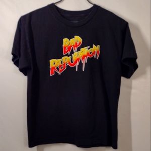 WWE Authentic - " Bad Reputation" Rowdy Rhonda Rousey Black T-shirt Youth Large